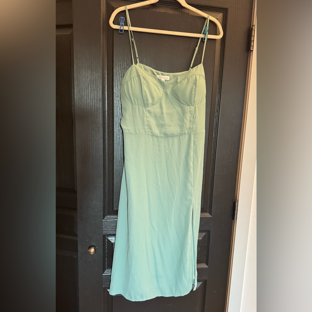 Socialite Strapless Mint Green Dress